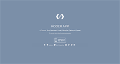 Desktop Screenshot of koderapp.com